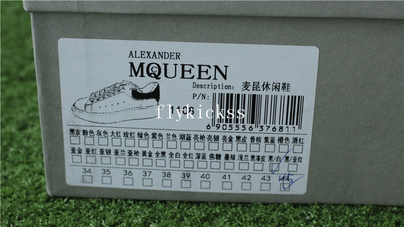 Alexander McQueen Oversized Sneaker Black White